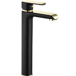 Rea Robinet de lavabo Bloom black gold high