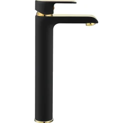 Rea Robinet de lavabo Bloom black gold high