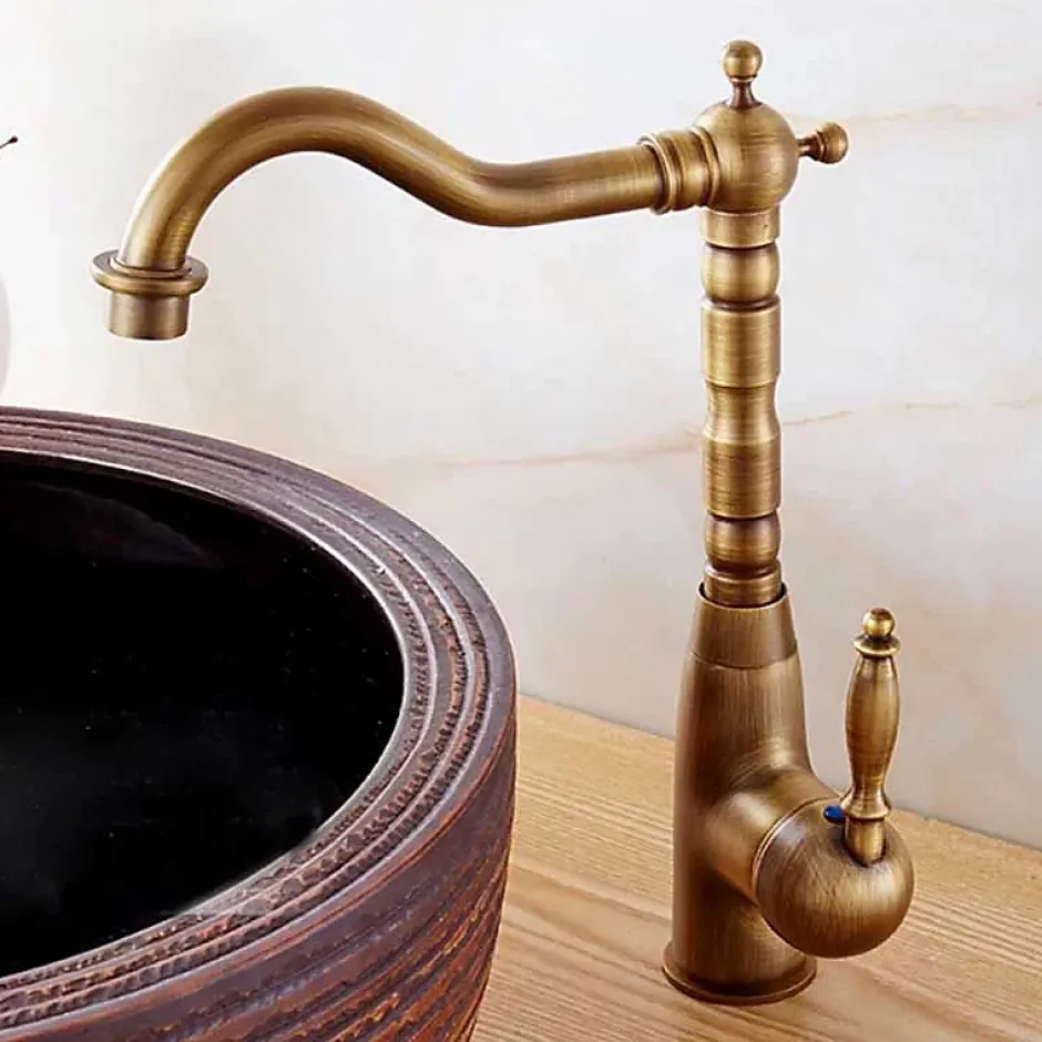 Rea Robinet de lavabo Bona old gold high
