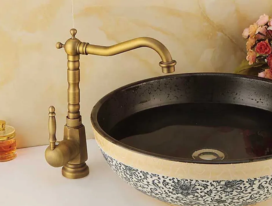Rea Robinet de lavabo Bona old gold high