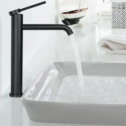 Rea Robinet De Lavabo Js-B311-1B Clif High Black* Robinet Lave-Mains