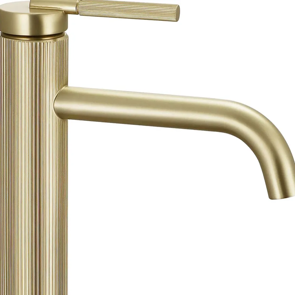Rea Robinet De Lavabo Js-B348-1Bg Argon High Brush Gold