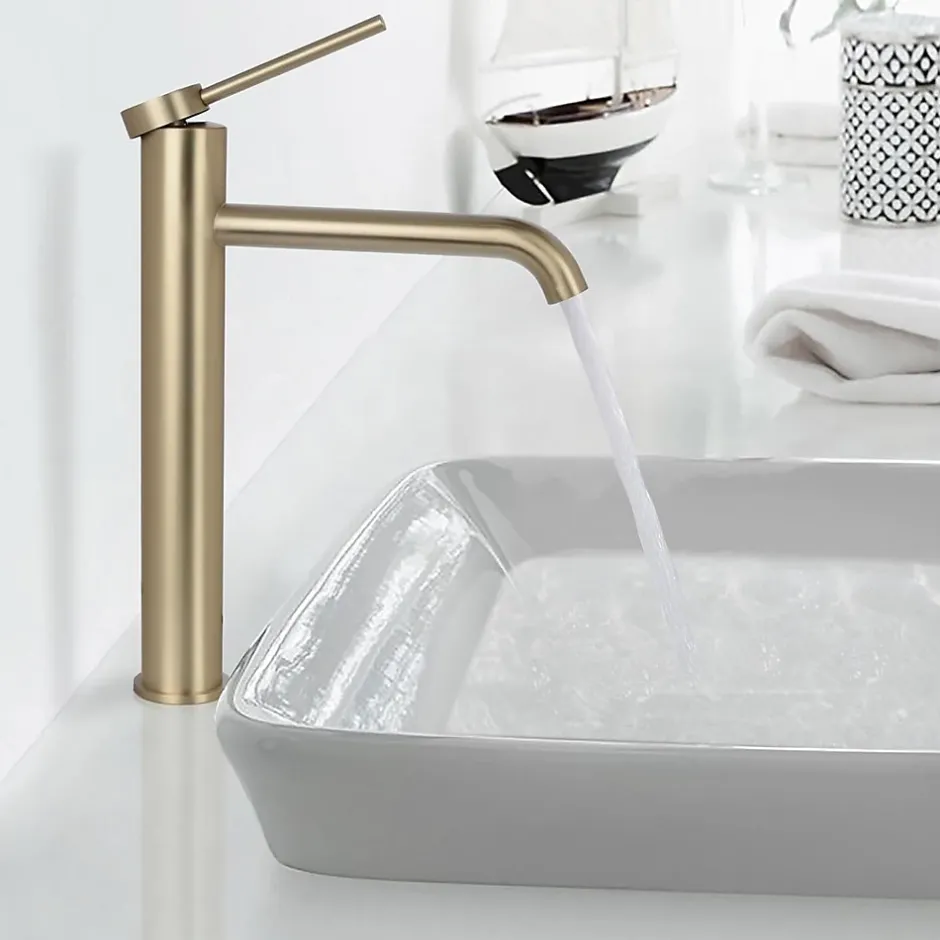 Rea Robinet De Lavabo Js-B311-1Bg Clif High Brush Gold