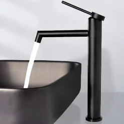 Rea Robinet De Lavabo Js-B310-1B Foss High Black* Robinet Lave-Mains