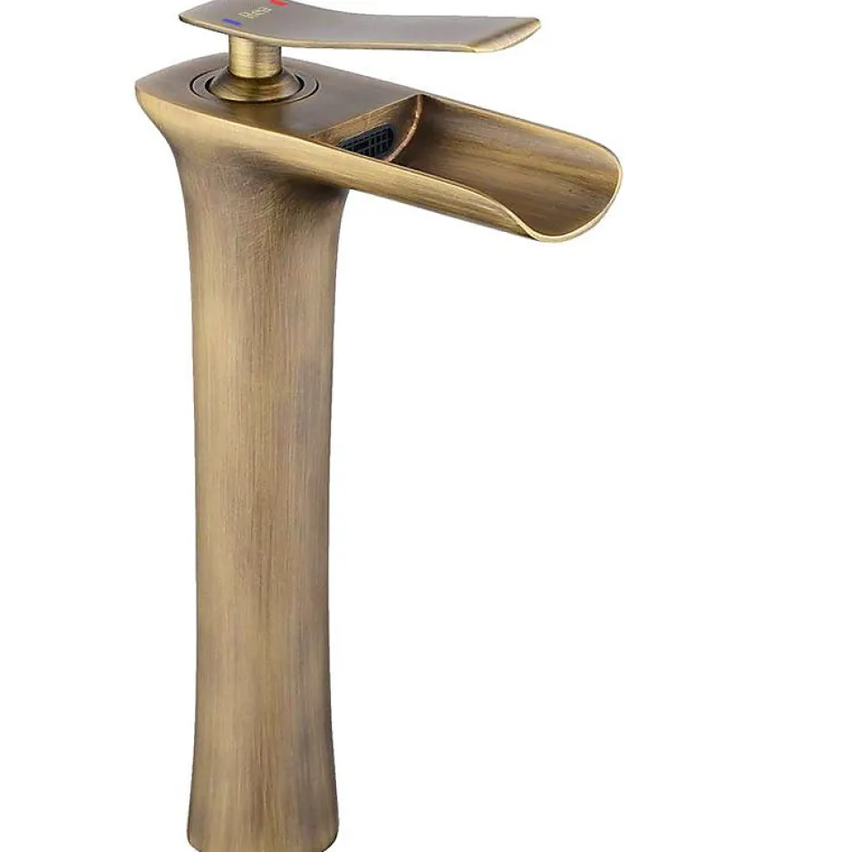 Rea Robinet de lavabo Laguna antique brush gold high* Robinet Lave-Mains
