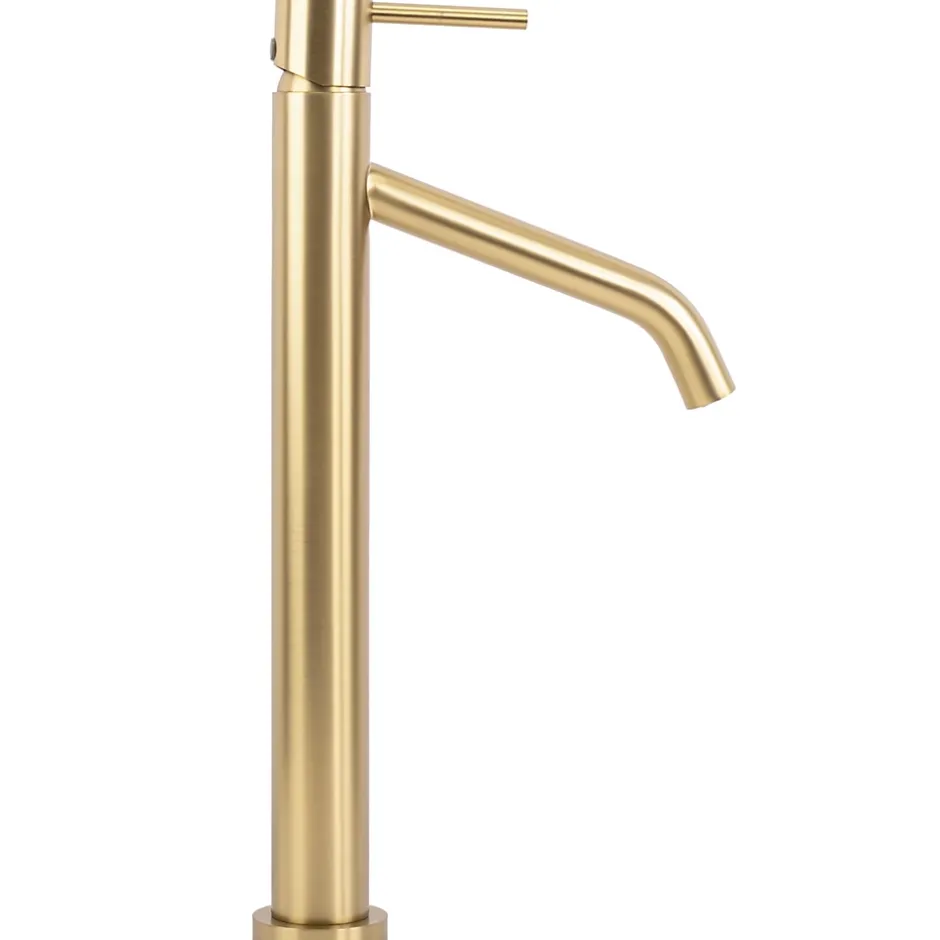 Rea Robinet de lavabo Level brush gold high* Robinet Lave-Mains