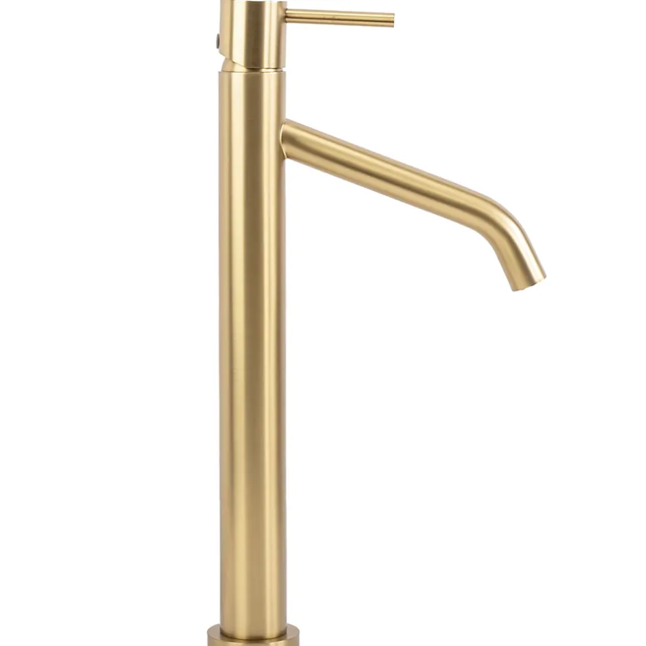 Rea Robinet de lavabo Level brush gold high* Robinet Lave-Mains