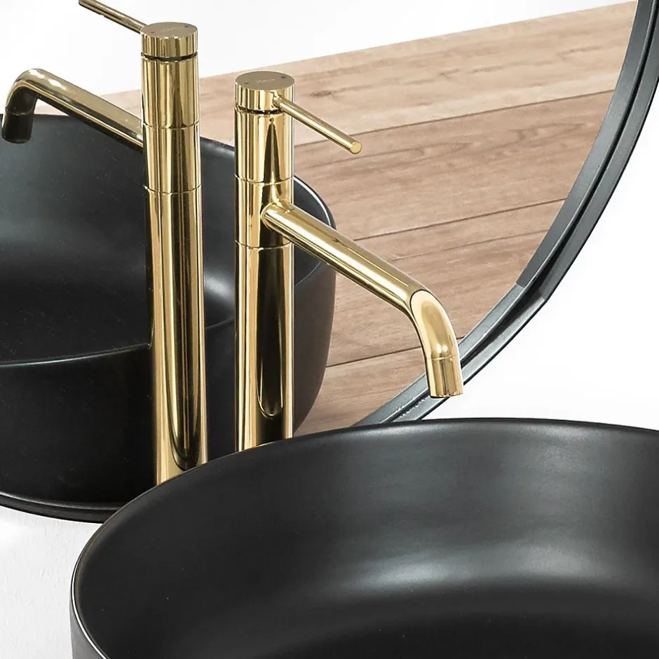 Rea Robinet de lavabo Lugano slim gold high