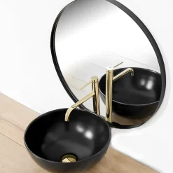 Rea Robinet de lavabo Lugano slim gold high