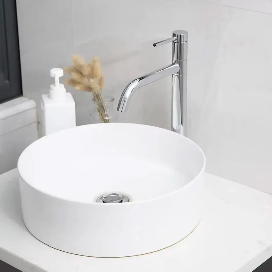 Rea Robinet de lavabo Lugano slim chrome high* Robinet Lave-Mains