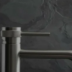 Rea Robinet De Lavabo Lungo Grip Low Titanium* Robinet Lave-Mains