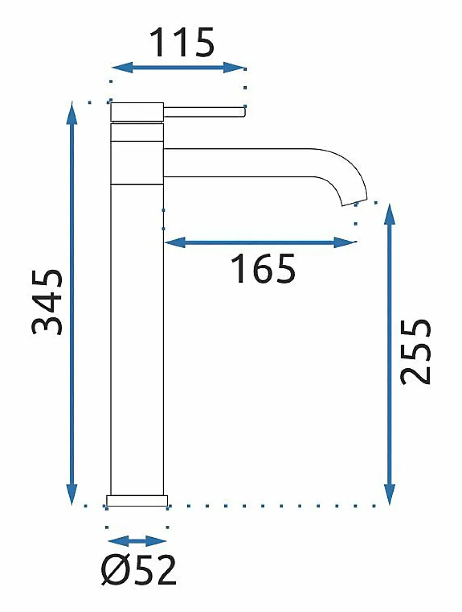 Rea Robinet De Lavabo Lungis High Chrome