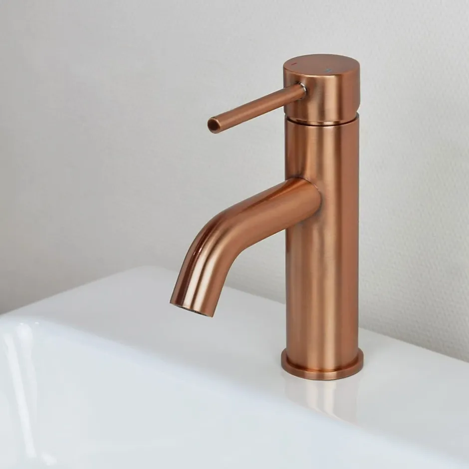 Rea Robinet de lavabo Lungo brushed copper low* Robinet Lave-Mains