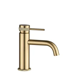 Rea Robinet De Lavabo Lungo Grip Low Brush Gold* Robinet Lave-Mains