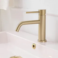 Rea Robinet de lavabo Lungo lungo gold brush