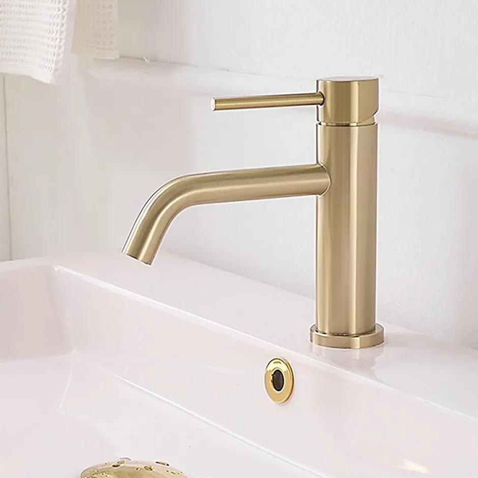 Rea Robinet de lavabo Lungo lungo gold brush