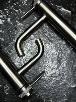 Rea Robinet De Lavabo Lungo Grip High Titanium* Robinet Lave-Mains