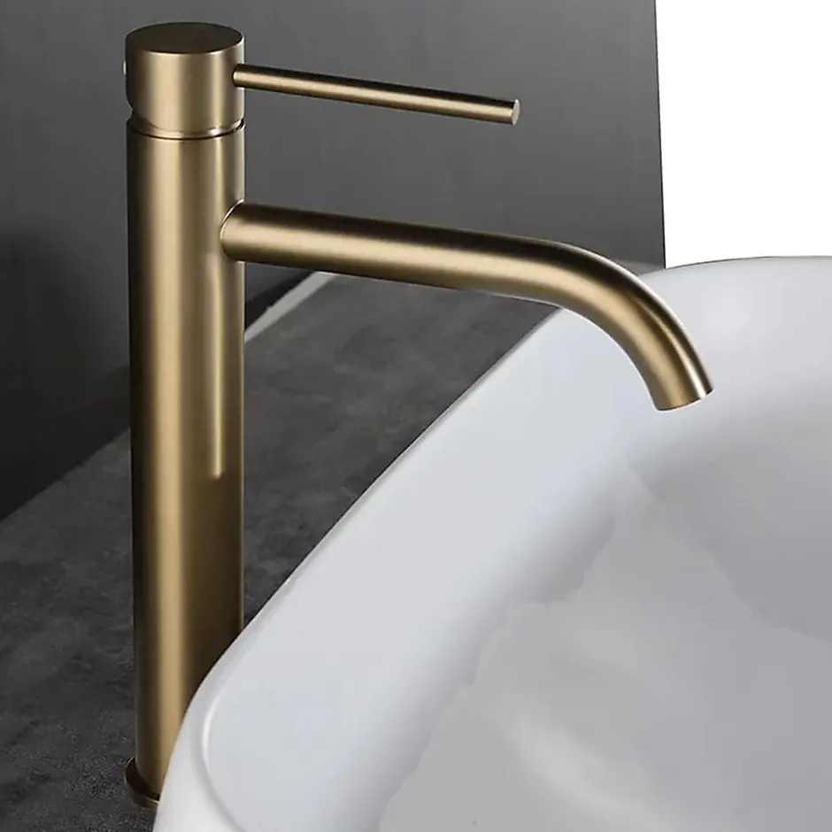 Rea Robinet De Lavabo Lungo High Brush Gold
