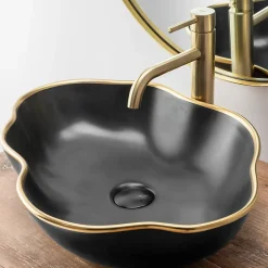Rea Robinet De Lavabo Lungo High Brush Gold