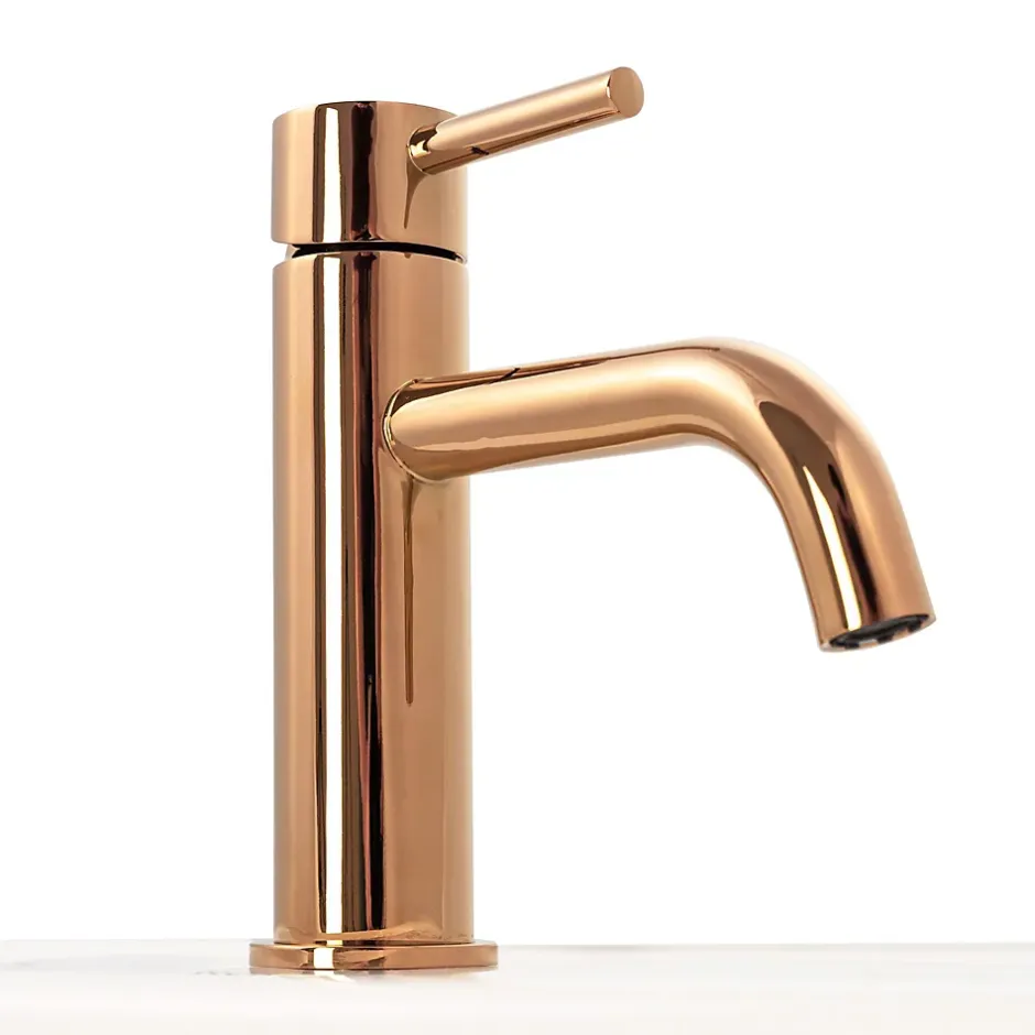 Rea Robinet de lavabo Lungo Rose Gold low* Robinet Lave-Mains