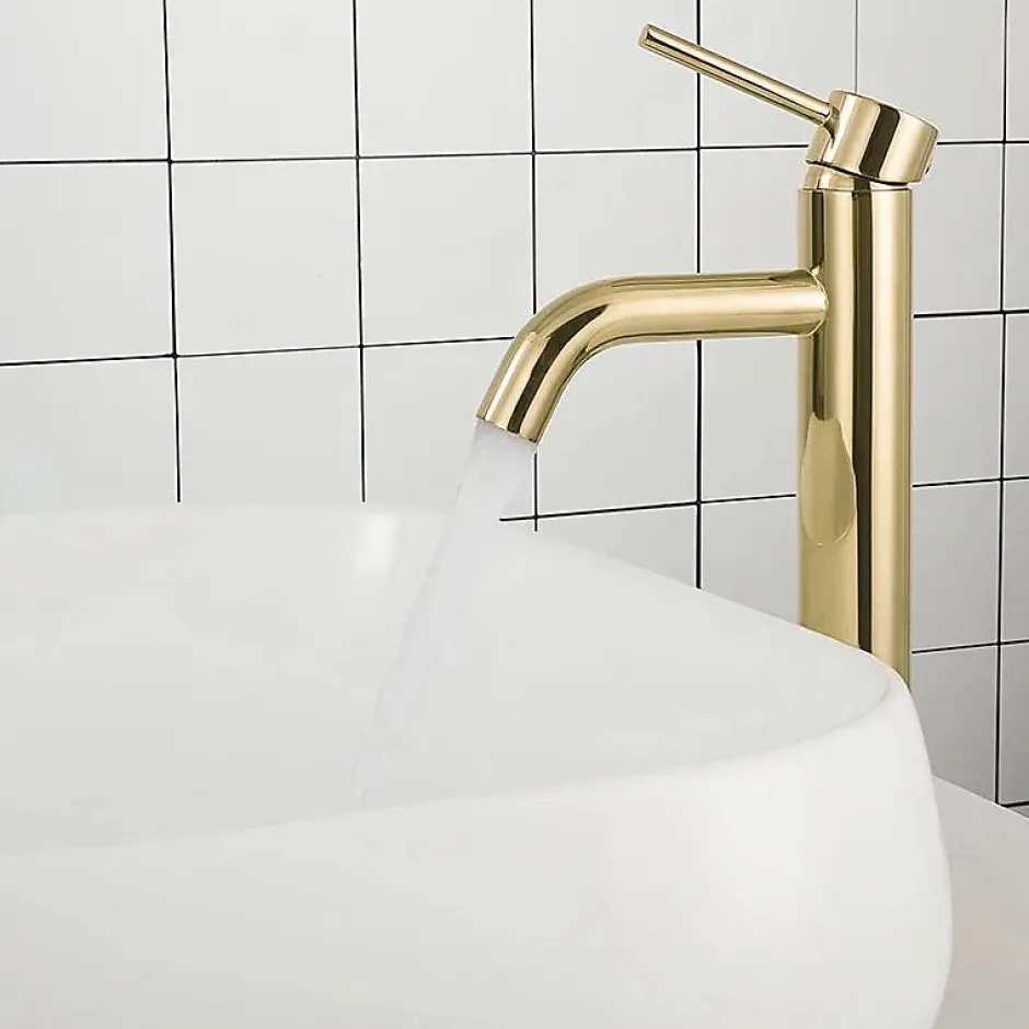 Rea Robinet de lavabo Lungo gold high