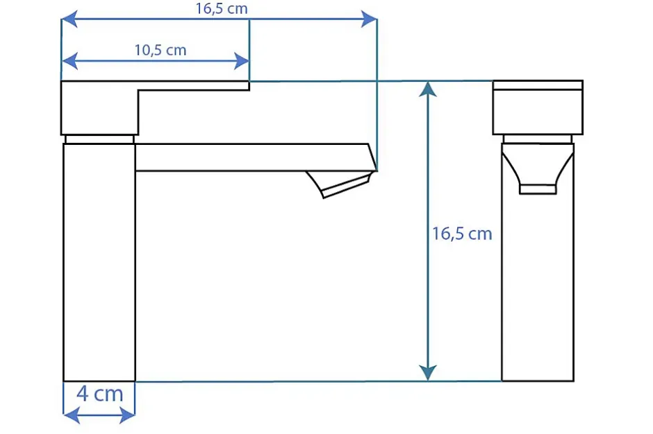 Rea Robinet de lavabo Mayson gold low