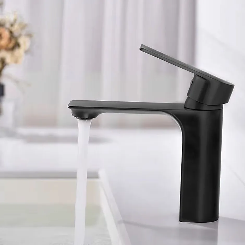 Rea Robinet De Lavabo My1802-2B Urban Low Black* Robinet Lave-Mains