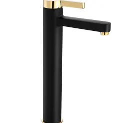 Rea Robinet De Lavabo My1806-21Bg Polo High Black/Gold* Robinet Lave-Mains