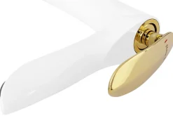 Rea Robinet de lavabo Orbit white gold low