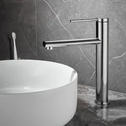 Rea Robinet de lavabo Oval chrome high* Robinet Lave-Mains