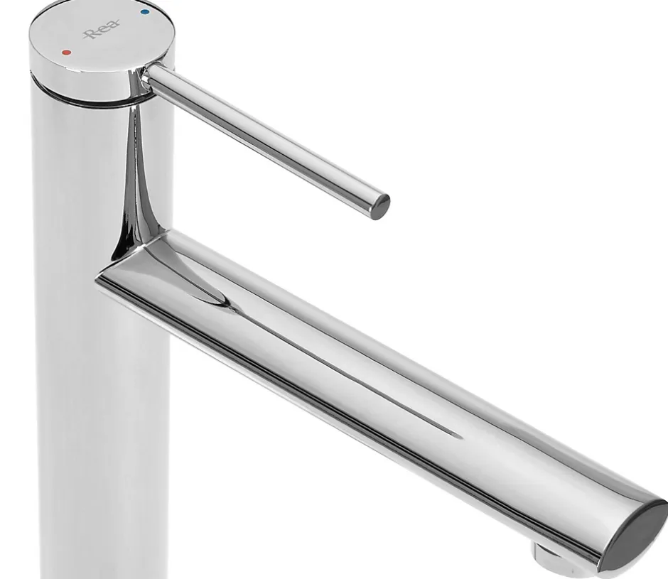 Rea Robinet de lavabo Oval chrome high* Robinet Lave-Mains