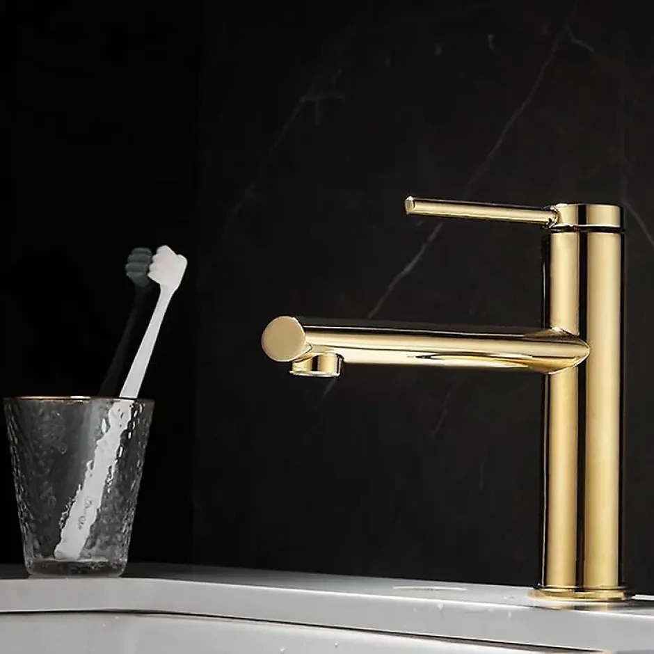 Rea Robinet de lavabo Oval gold low