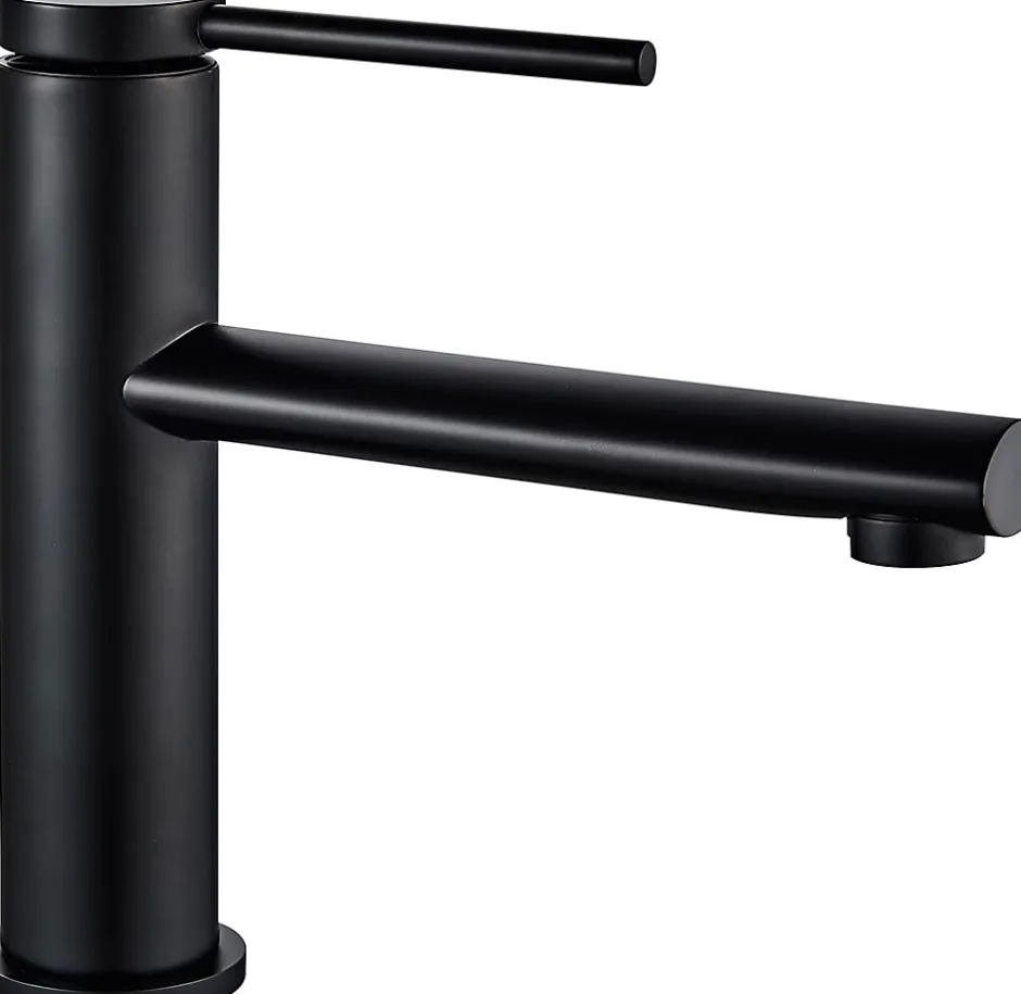 Rea Robinet de lavabo Oval black low* Robinet Lave-Mains