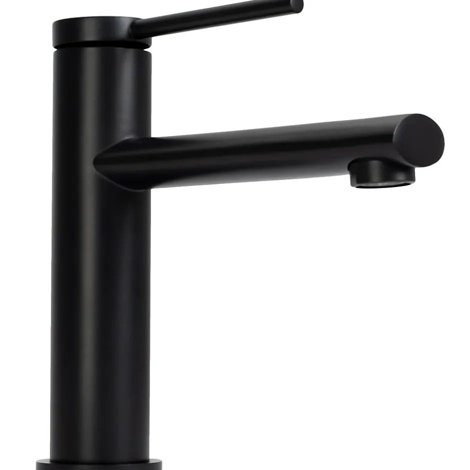 Rea Robinet de lavabo Oval black low* Robinet Lave-Mains