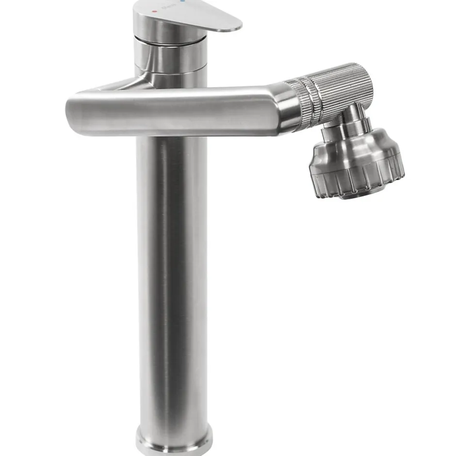 Rea Robinet de lavabo Paco brushed nickel high* Robinet Lave-Mains