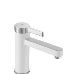 Rea Robinet de lavabo Polo white chrome low* Robinet Lave-Mains