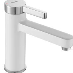 Rea Robinet de lavabo Polo white chrome low* Robinet Lave-Mains