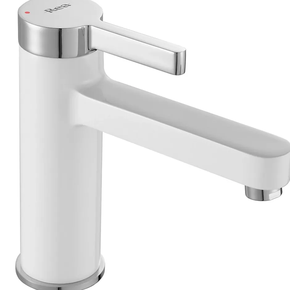 Rea Robinet de lavabo Polo white chrome low* Robinet Lave-Mains