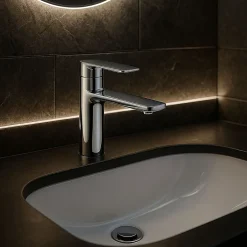 Rea Robinet de lavabo Storm chrome low* Robinet Lave-Mains