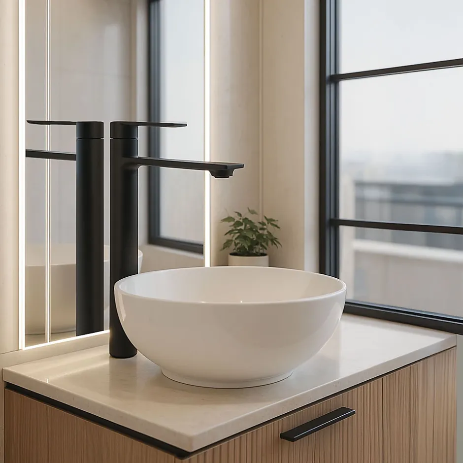 Rea Robinet de lavabo Storm black high