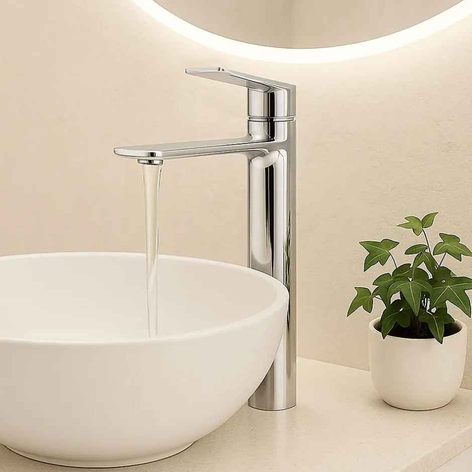 Rea Robinet de lavabo Storm chrome high