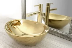 Rea Robinet de lavabo Tess Gold high* Robinet Lave-Mains