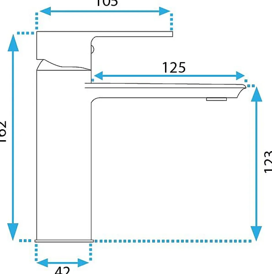 Rea Robinet de lavabo Veneta chrome low