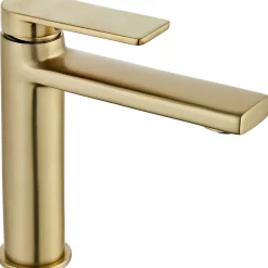 Rea Robinet de lavabo VERSO Brush Gold low* Robinet Lave-Mains