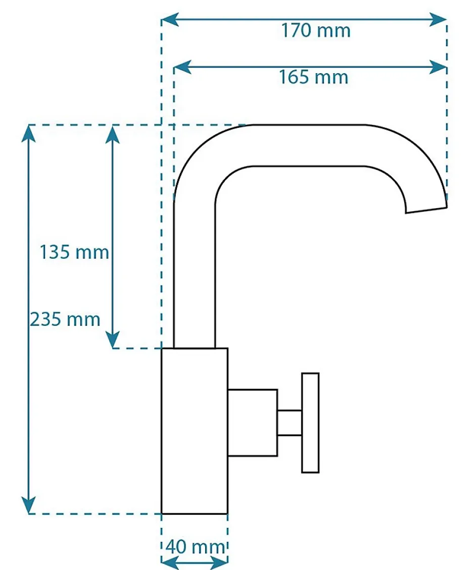 Rea Robinet de lavabo Vertigo side