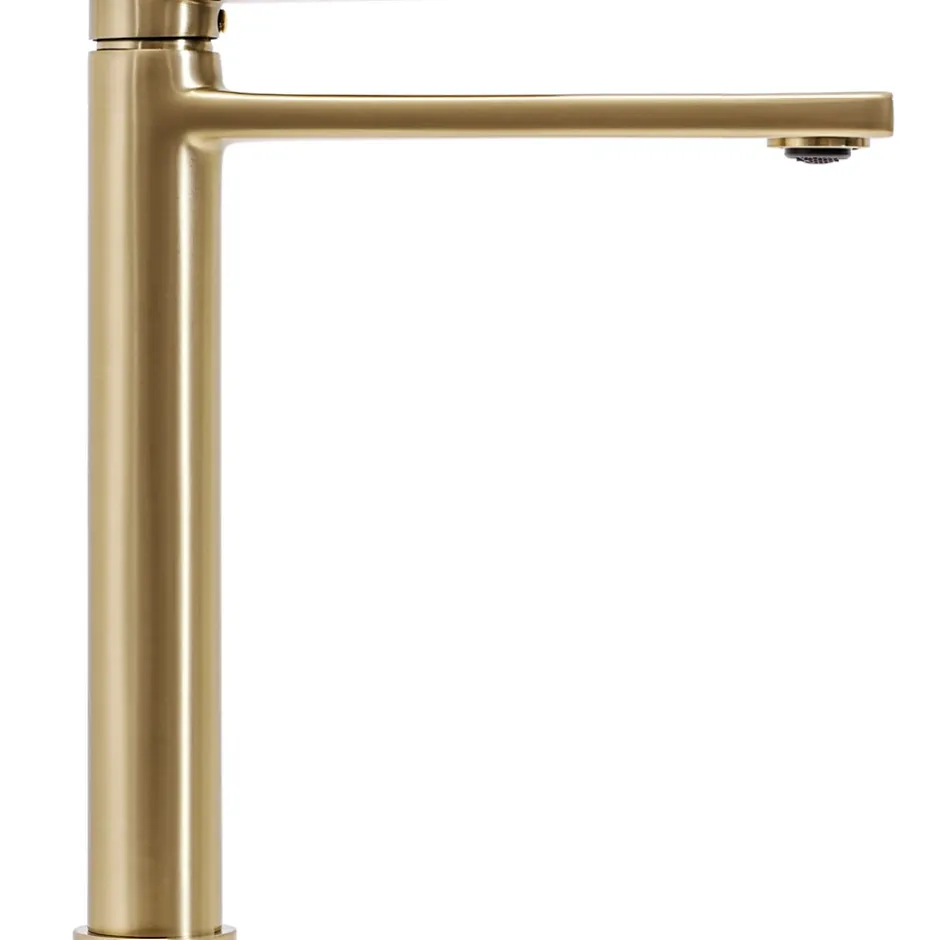 Rea Robinet de lavabo Verso brush gold high