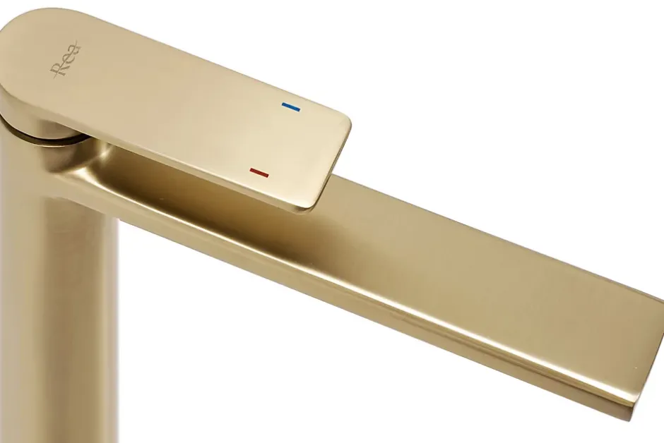 Rea Robinet de lavabo Verso brush gold high