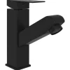 Helloshop26 Robinet de lavabo retractable de salle noir