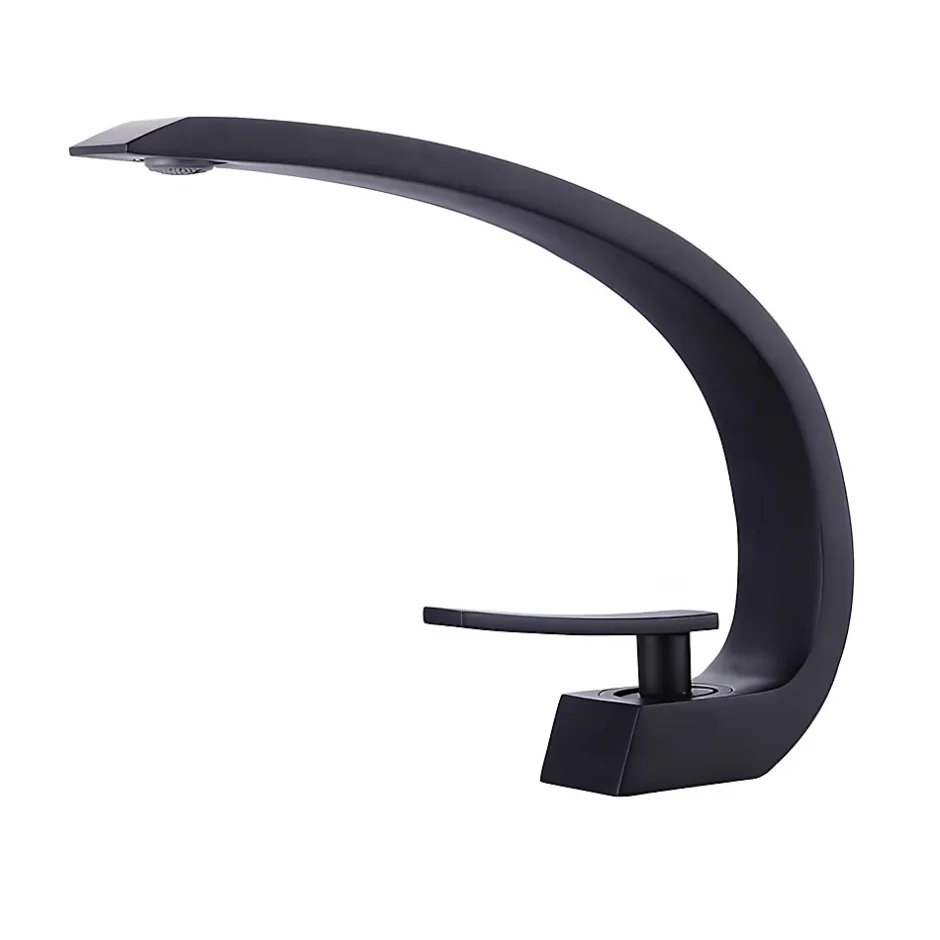 Hudor Robinet de lavabo sur plage BNF606B en laiton noir collection Céphise* Robinet Lavabo Et Vasque