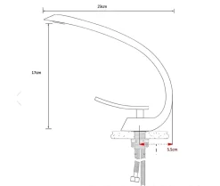 Hudor Robinet de lavabo sur plage BNF606B en laiton noir collection Céphise* Robinet Lavabo Et Vasque